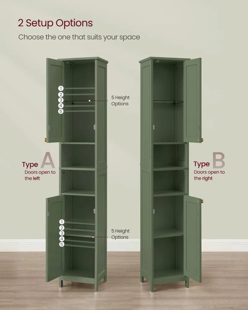 Bathroom Cabinet With Lights Tall Storage Cabinet 66.9in High – product view 5 | Amaraloft