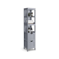 Bathroom Floor Cabinet With 2 Removable Drawers 55.7in High – product view 2 | Amaraloft
