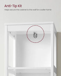 Bathroom Floor Cabinet With 2 Removable Drawers 55.7in High – product view 8 | Amaraloft