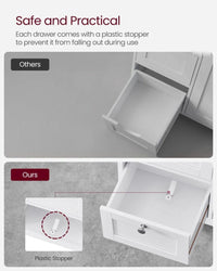 Bathroom Floor Storage Cabinet With 3 Drawers Adjustable Shelf – product view 5 | Amaraloft