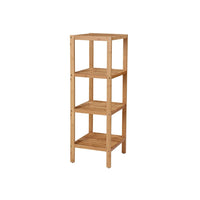 Bathroom Shelf 4-Tier Bamboo Storage Rack 38.6in High – product view 1 | Amaraloft