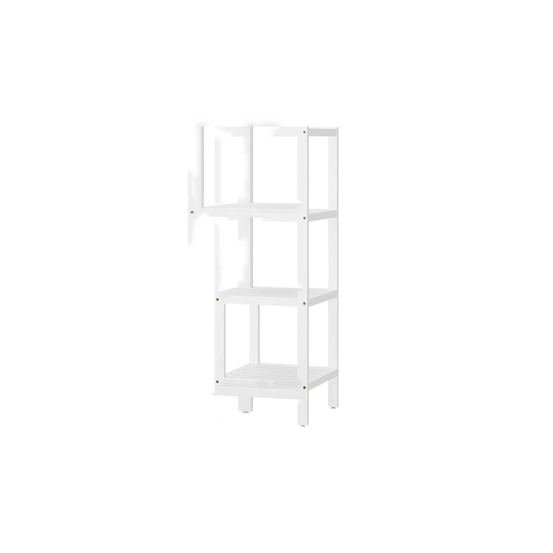 Bathroom Shelf 4-Tier Bamboo Storage Rack 38.6in High – product view 2 | Amaraloft
