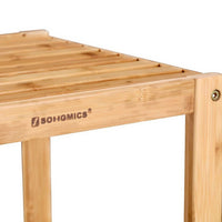 Bathroom Shelf 4-Tier Bamboo Storage Rack 38.6in High – product view 4 | Amaraloft