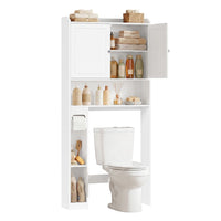 Bathroom Storage Shelf With Paper Holder Over Toilet - product photo 01