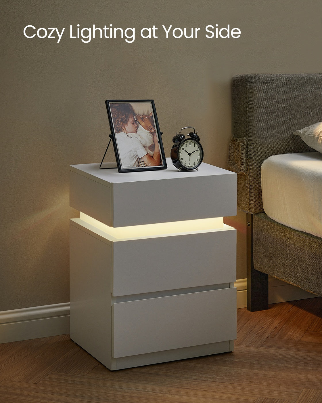 Bedside Table With LED Lights - product photo 19