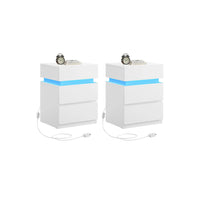 Bedside Table With LED Lights - ULET799T12