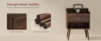 Bedside Tables With Hidden Drawers, Mid Century Nightstand Set - product photo 28