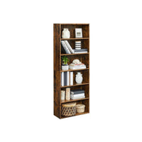 6 Tier Bookcase With Adjustable Shelves – product view 7 | Amaraloft