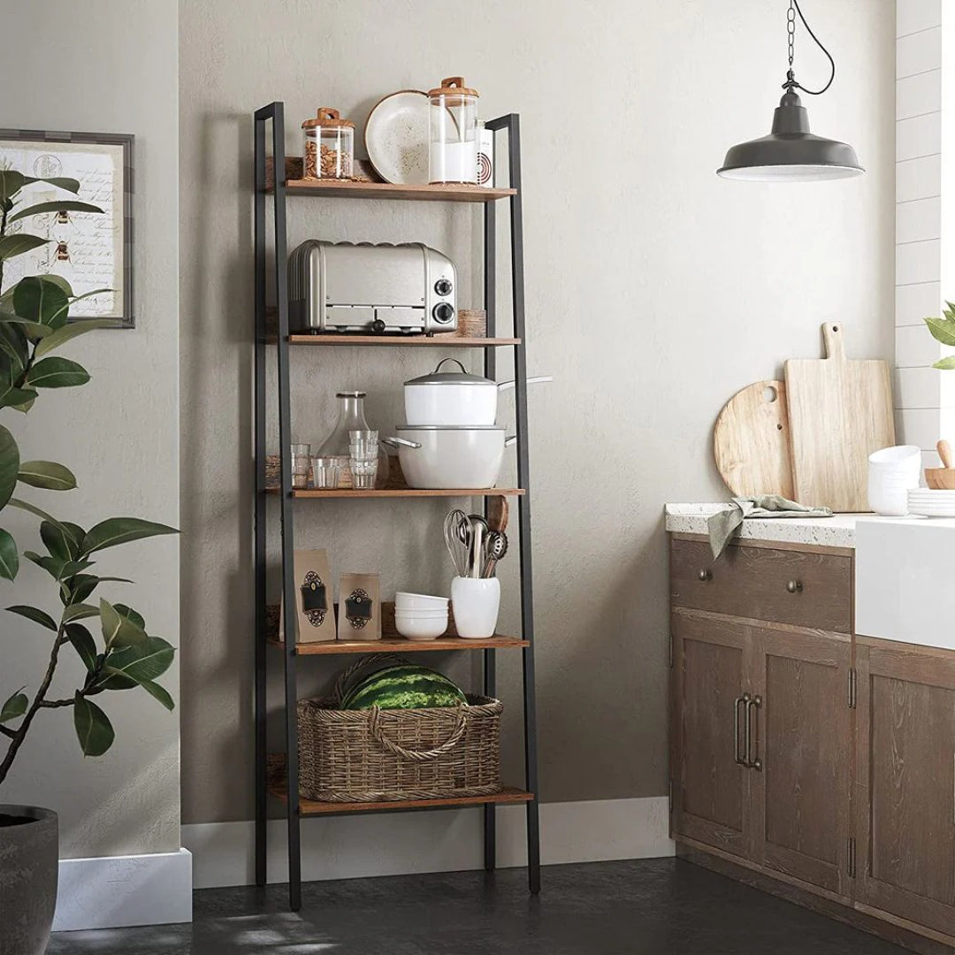 5 Tier Narrow Bookcase – product view 9 | Amaraloft