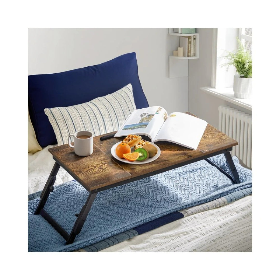 Adjustable Laptop Table With Tilt Top & Foldable Legs Bed Tray – product view 3 | Amaraloft