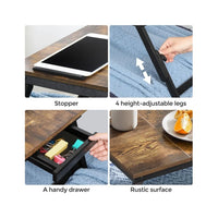 Adjustable Laptop Table With Tilt Top & Foldable Legs Bed Tray – product view 7 | Amaraloft