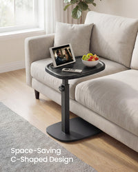 C Shaped Sofa Side Table With Adjustable Height, Couch And Bedside Table - product photo 10