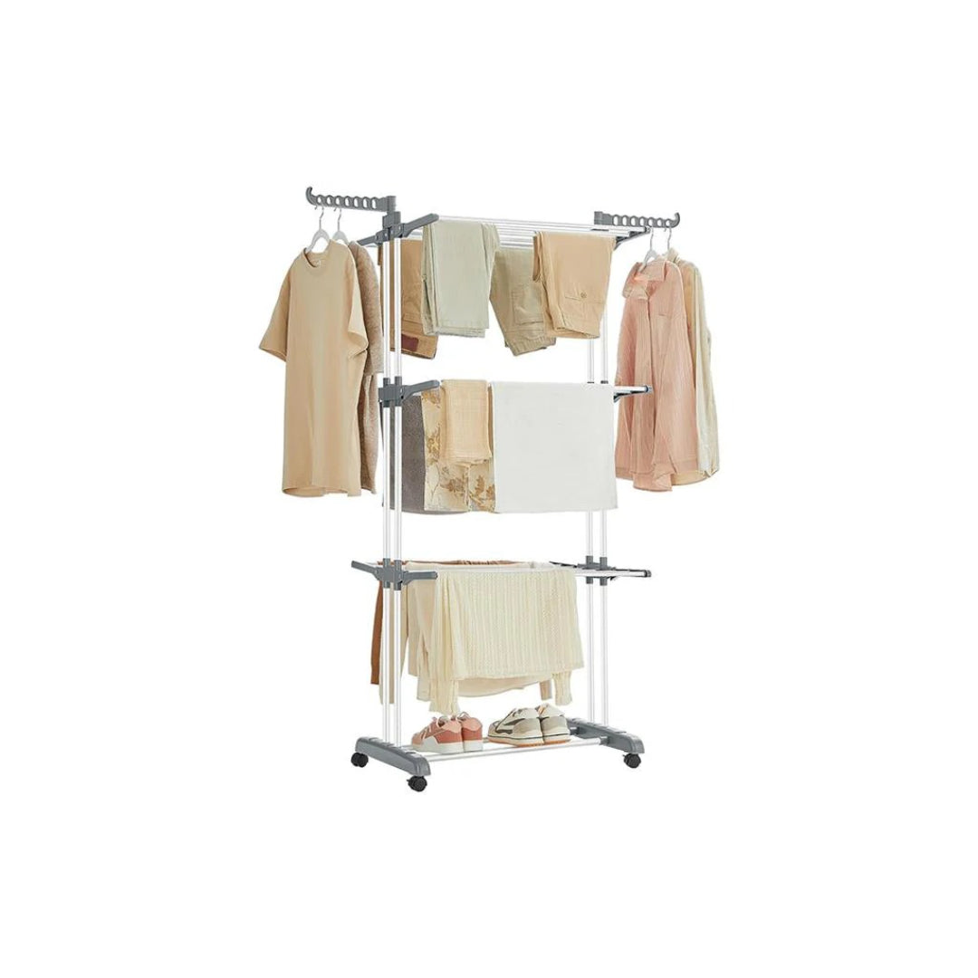 Clothes Drying Rack 4-Tier Foldable Laundry Stand 67.7in High – product view 2 | Amaraloft