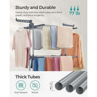 Clothes Drying Rack 4-Tier Foldable Laundry Stand 67.7in High – product view 6 | Amaraloft