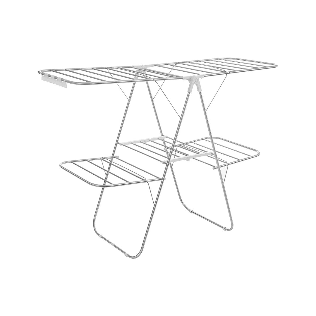 Clothes Drying Rack Foldable 2-Level With Adjustable Wings 67.3in – product view 1 | Amaraloft