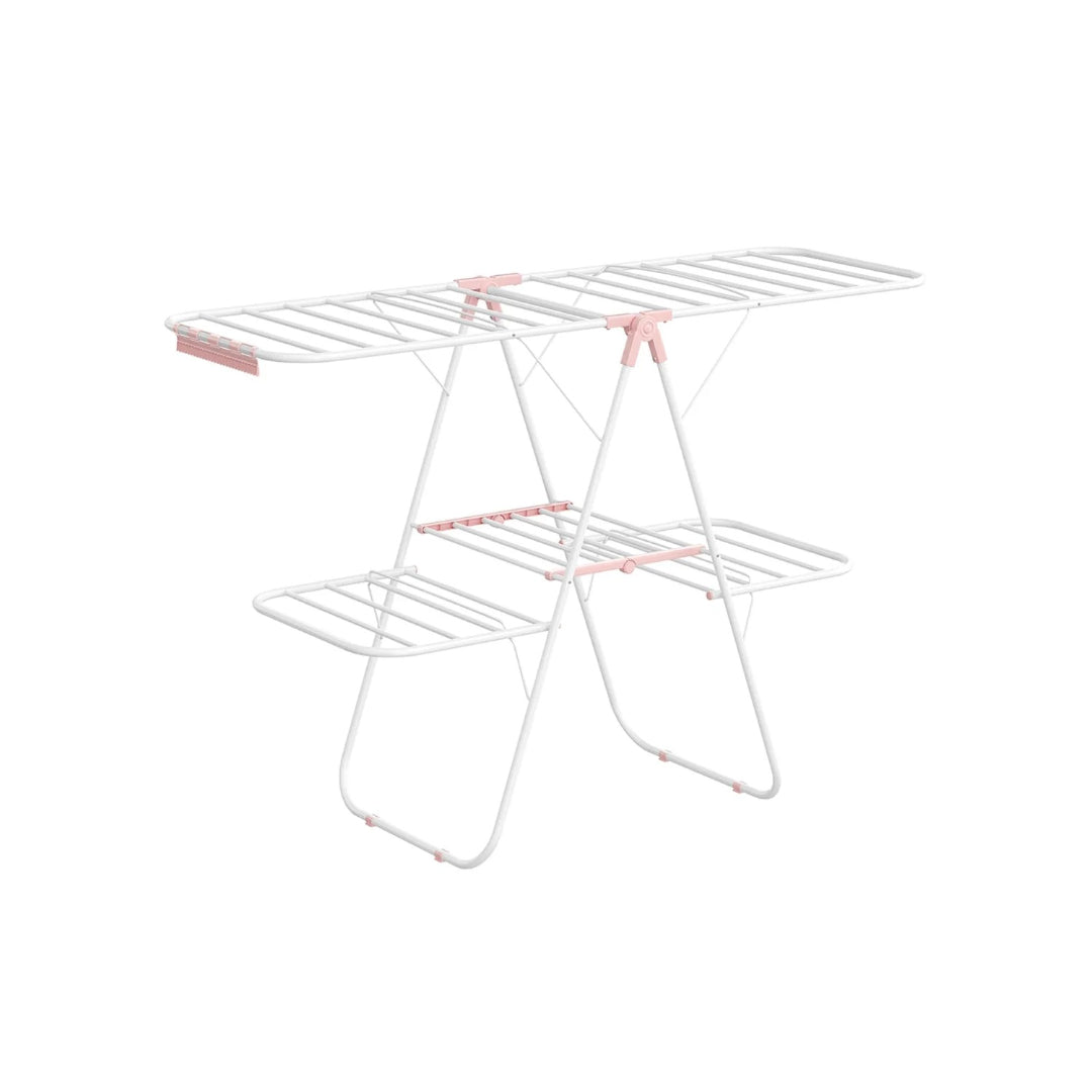 Clothes Drying Rack Foldable 2-Level With Adjustable Wings 67.3in – product view 6 | Amaraloft