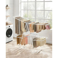 Clothes Drying Rack Foldable 2-Level With Adjustable Wings 67.3in – product view 7 | Amaraloft