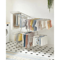 Clothes Drying Rack Foldable 2-Level With Adjustable Wings 67.3in – product view 19 | Amaraloft