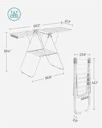 Clothes Drying Rack With Sock Clips - product photo 07