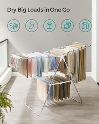 Clothes Drying Rack With Sock Clips - product photo 12