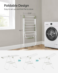 Clothes Drying Rack With Sock Clips - product photo 42