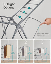 Clothes Drying Rack With Sock Clips - product photo 49