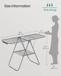 Clothes Drying Rack With Sock Clips - product photo 50