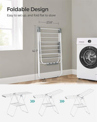 Clothes Drying Rack With Sock Clips - product photo 56