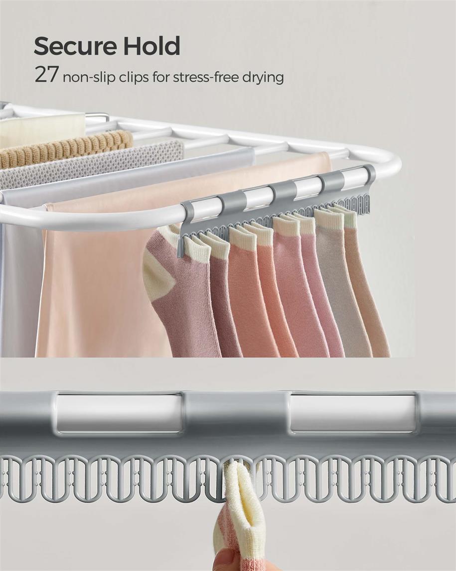 Clothes Drying Rack With Sock Clips - product photo 57