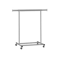 Clothes Rack With Extendable Rail Rolling Garment Rack 36.2-52in – product view 2 | Amaraloft