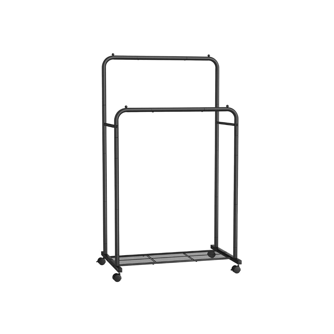 Clothes Rack With Wheels Metal Garment Rack 35.8in Wide – product view 4 | Amaraloft