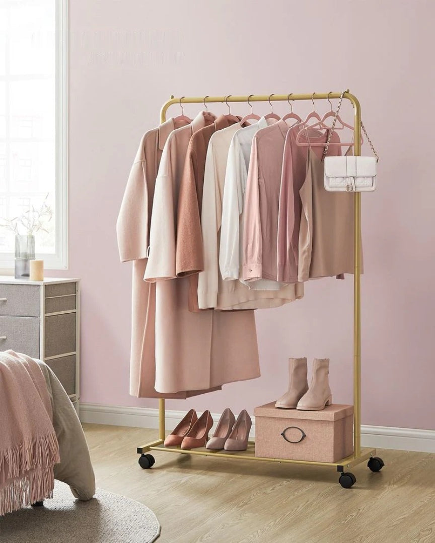 Clothes Rack With Wheels Metal Garment Rack 35.8in Wide – product view 18 | Amaraloft