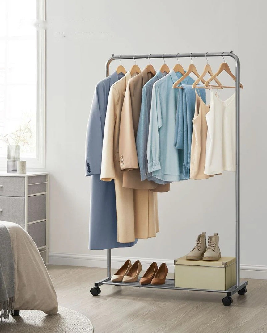 Clothes Rack With Wheels Metal Garment Rack 35.8in Wide – product view 20 | Amaraloft
