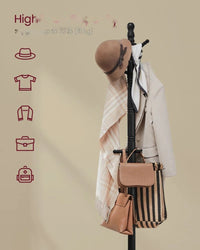 Solid Wood Coat Rack With 10 Hooks – product view 6 | Amaraloft