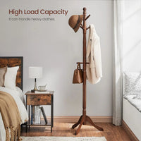 Solid Wood Coat Rack With 10 Hooks – product view 12 | Amaraloft