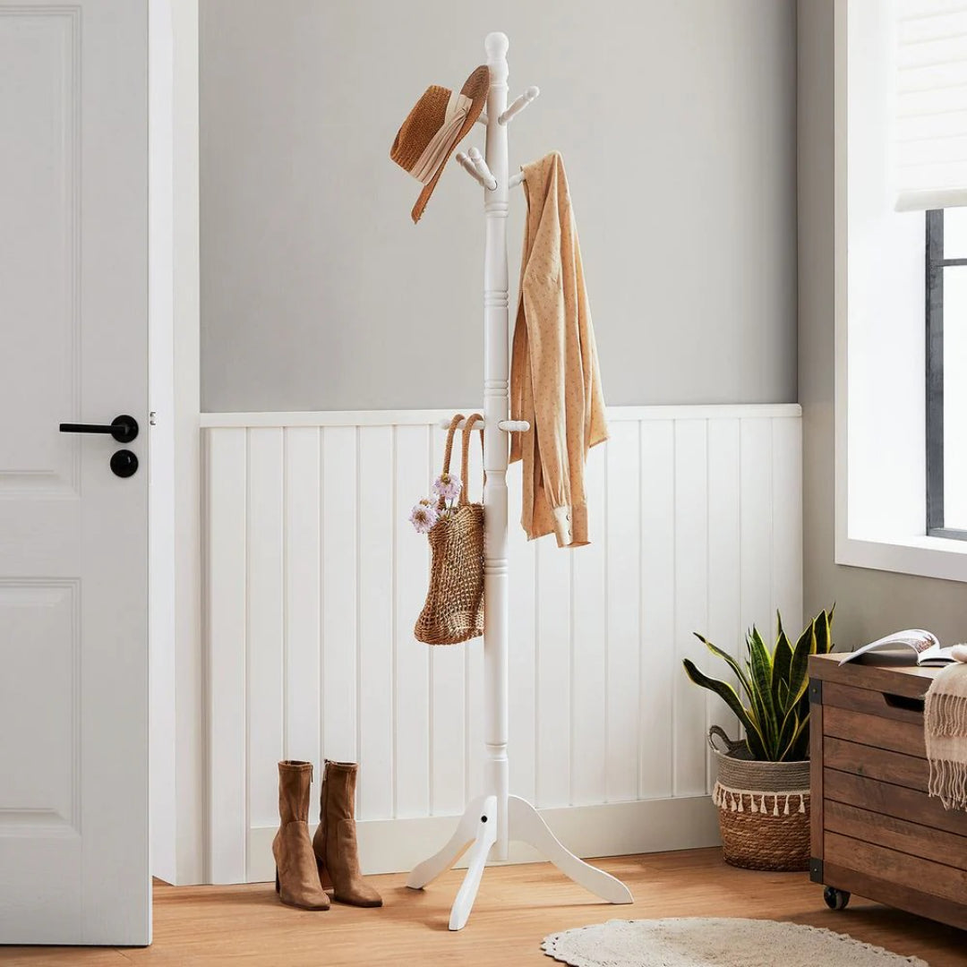 Solid Wood Coat Rack With 10 Hooks – product view 16 | Amaraloft