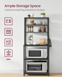 Coffee Bar Cabinet With 6 Tier Shelves And Adjustable Middle Shelf - product photo 27