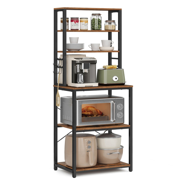 Coffee Bar With 6-Tier Shelves - product photo 01