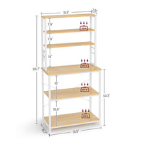Coffee Bar With 6-Tier Shelves - product photo 13