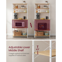 Coffee Bar With 6-Tier Shelves - product photo 14