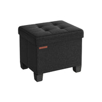 Small Storage Ottoman Foot Rest With Legs & Foldable Design – product view 1 | Amaraloft