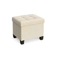 Small Storage Ottoman Foot Rest With Legs & Foldable Design – product view 4 | Amaraloft