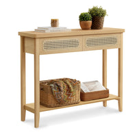Console Table With Drawers And Shelf - product photo 01