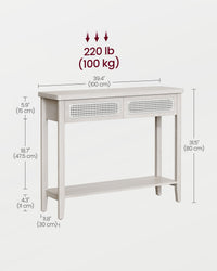 Console Table With Drawers And Shelf - product photo 10