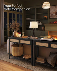 Console Table With Drawers And Shelf - product photo 14