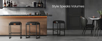 Counter Height Bar Stools Set Of 2 With 3.9 Inch Foam Cushioned Seats - product photo 42