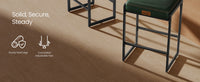 Counter Height Bar Stools Set Of 2 With 3.9 Inch Foam Cushioned Seats - product photo 51
