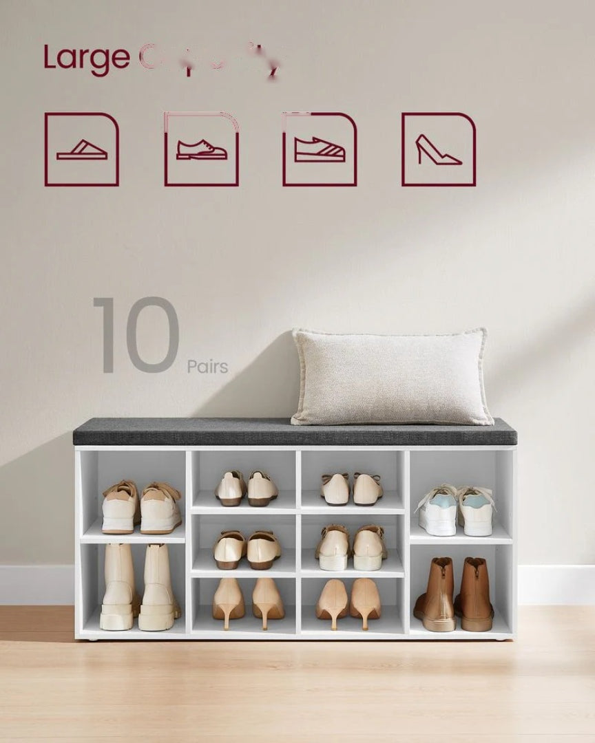 Shoe Storage Bench With Cushion – product view 18 | Amaraloft