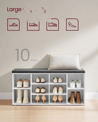 Shoe Storage Bench With Cushion – product view 18 | Amaraloft