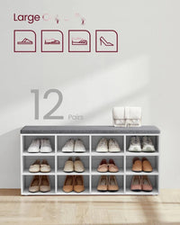 Shoe Storage Bench With Cushion – product view 22 | Amaraloft